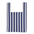 Japan Disney Jacquard Woven Mini Tote Bag - Donald : Face Navy Knit Bag - 3