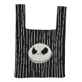 Japan Disney Store Jacquard Woven Mini Tote Bag - Jack Skellington : Face Knit Bag - 1