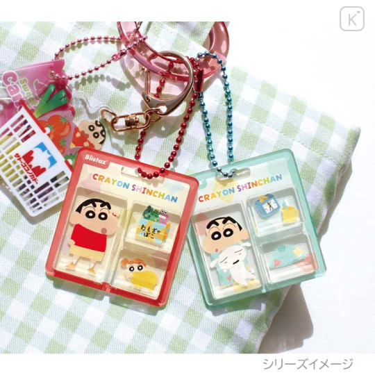 Japan Crayon Shin-chan Blister Acrylic Keychain - Shinnosuke Nohara : Blistaz Pajamas - 3