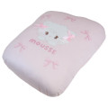 Japan Mikko Illustrations Die-Cut Cushion - Lil ala mode Mousse Playing in Flower Field - 2