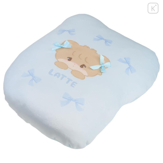 Japan Mikko Illustrations Die-Cut Cushion - Lil ala mode : Lil ala mode Latte Playing in Flower Field - 2
