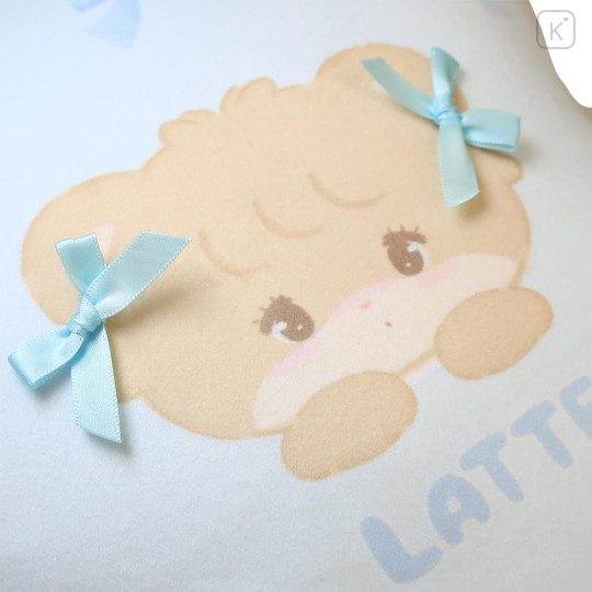 Japan Mikko Illustrations Die-Cut Cushion - Lil ala mode : Lil ala mode Latte Playing in Flower Field - 3