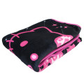 Japan Sanrio Fleece Lap Blanket - Hello Kitty : Black Pink - 4