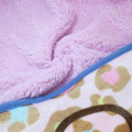 Japan Sanrio Fleece Lap Blanket - Hello Kitty : Tokimeki Heisei Kogal Leopard Pink - 2