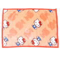 Japan Sanrio Flannel Lap Blanket - Hello Kitty : Orange - 1