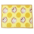 Japan Curious George Flannel Lap Blanket - Face Yellow - 1