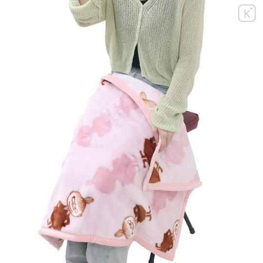 Japan Moomin Flannel Lap Blanket - Little My : Pink - 4