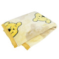Japan Disney Flannel Lap Blanket - Pooh : Face Yellow - 3