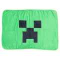 Japan Minecraft Fleece Lap Blanket - Creeper Green Black - 1