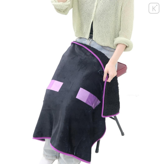 Japan Minecraft Fleece Lap Blanket - Enderman Black - 5