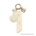 Japan Miffy Mascot Carabiner Smart Keychain - Miffy : Pearl Ivory - 1