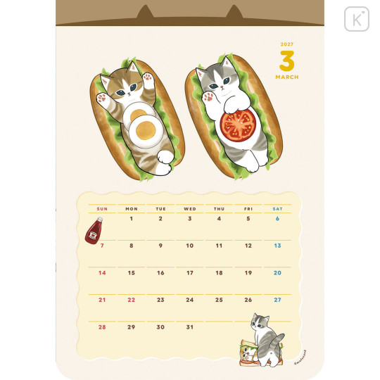 Japan Mofusand Wall Calendar - 2027 - 2
