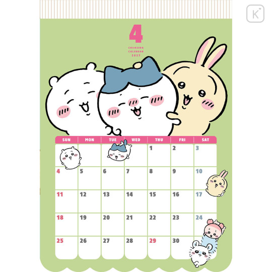 Japan Chiikawa Wall Calendar - 2027 - 4