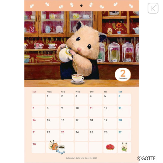 Japan Sukeroku's Daily Life Wall Calendar - 2027 - 3