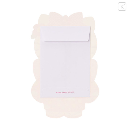 Japan Sanrio Original Gift Envelope Set - Hello Kitty : Kimono Red Plump Blossom - 2