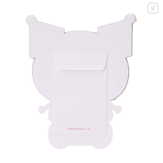 Japan Sanrio Original Fluffy Envelope - Kuromi : New Year Kimono - 2