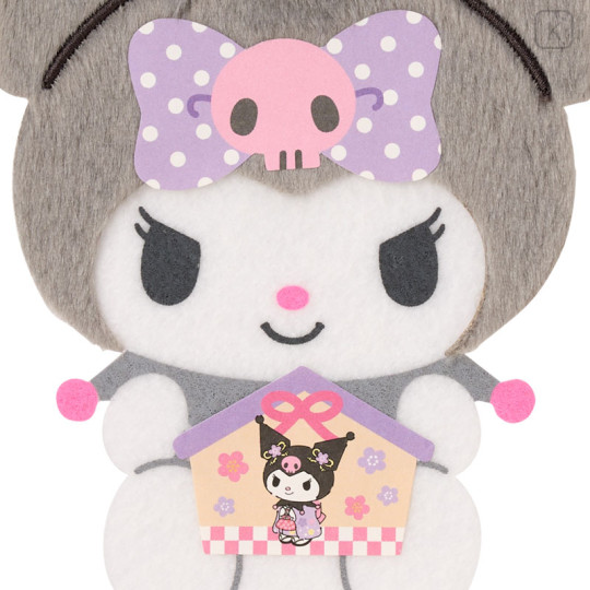 Japan Sanrio Original Fluffy Envelope - Kuromi : New Year Kimono - 3