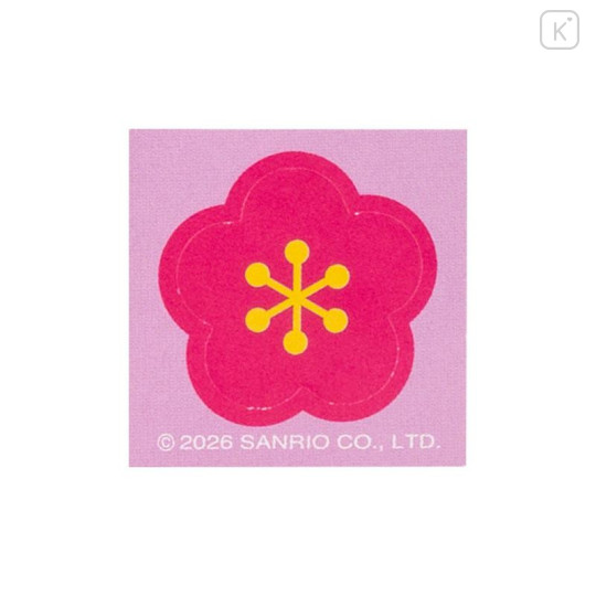 Japan Sanrio Original Mini Envelope with Puffy Sticker - Kuromi : New Year Plum Blossom - 5