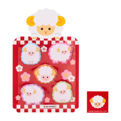 Japan Sanrio Original Mini Envelope with Puffy Sticker - Kuromi : New Year of Sheep Red Plum Blossom
