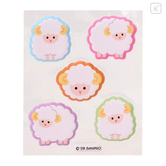 Japan Sanrio Original Mini Envelope with Puffy Sticker - Kuromi : New Year of Sheep Red Plum Blossom - 4