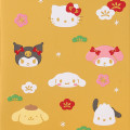 Japan Sanrio Original Decorative Envelope (L) Set - Gold Red Embossed - 3