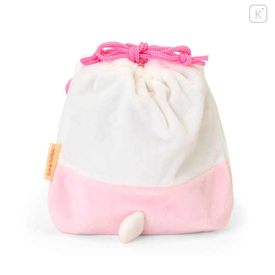 Japan Sanrio Original Character-Shaped Drawstring Bag with Snack - Hello Kitty : Pink - 2