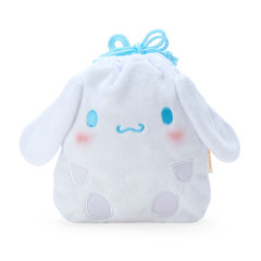 Japan Sanrio Original Character-Shaped Drawstring Bag with Snack - Cinnamoroll : Face