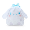 Japan Sanrio Original Character-Shaped Drawstring Bag with Snack - Cinnamoroll : Face - 1