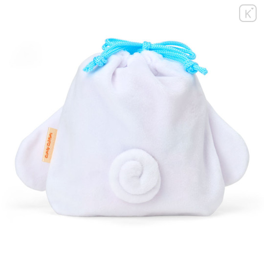 Japan Sanrio Original Character-Shaped Drawstring Bag with Snack - Cinnamoroll : Face - 2