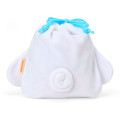 Japan Sanrio Original Character-Shaped Drawstring Bag with Snack - Cinnamoroll : Face - 2