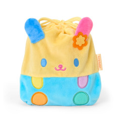 Japan Sanrio Original Character-Shaped Drawstring Bag with Snack - Usahana : Face