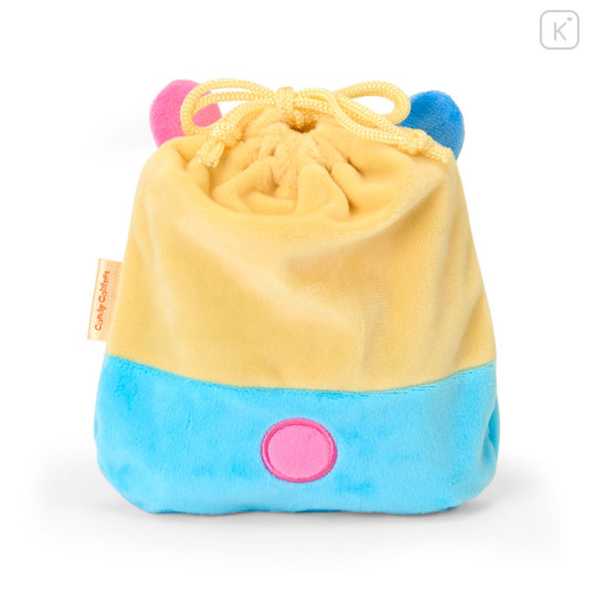 Japan Sanrio Original Character-Shaped Drawstring Bag with Snack - Usahana : Face - 2