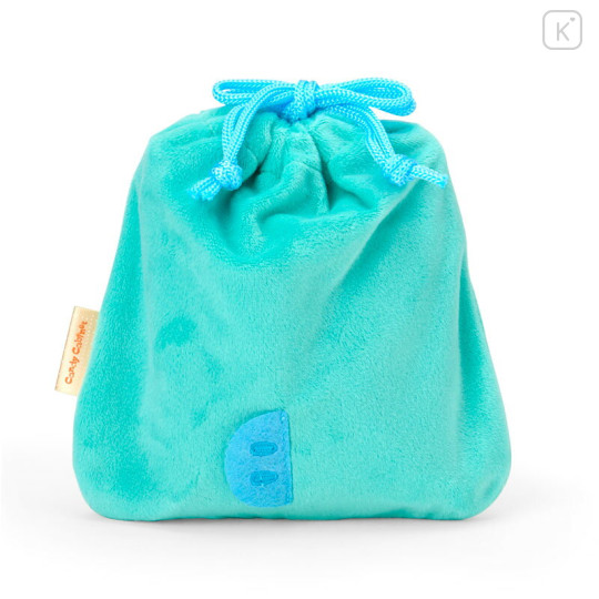 Japan Sanrio Original Character-Shaped Drawstring Bag with Snack - Hangyodon : Face - 2