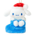 Japan Sanrio Original Mascot Holder - Cinnamoroll : Christmas Stocking Boot & Cookie 2027 - 2