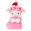 Japan Sanrio Original Mascot Holder - My Melody : Christmas Stocking Boot & Cookie 2027 - 2