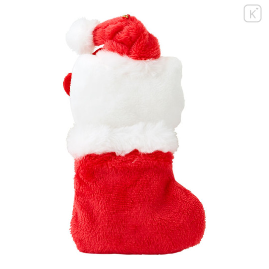 Japan Sanrio Original Mascot Holder - Hello Kitty : Christmas Stocking Boot & Cookie 2027 - 3