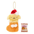 Japan Sanrio Original Mascot Holder - Pompompurin : Christmas Stocking Boot & Cookie 2027 - 1