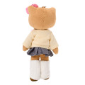 Japan Sanrio Original Mascot Holder - Hello Kitty : Sanrio Closet Collection Kogal Gogo Gal School Uniform Tan Style Up Cream - 3
