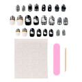 Japan Sanrio Original Nail Tips - Hello Kitty : Sanrio Closet Collection Monotone - 2