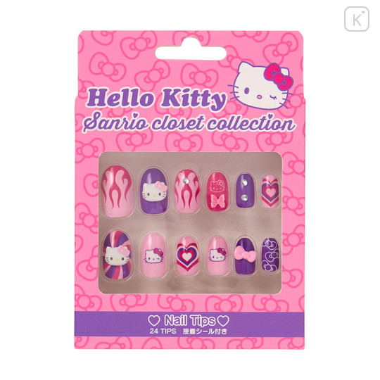 Japan Sanrio Original Nail Tips - Hello Kitty : Sanrio Closet Collection Y2K - 1