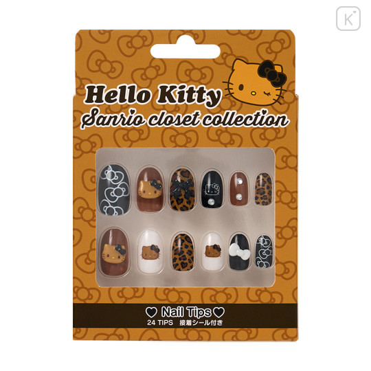 Japan Sanrio Original Nail Tips - Hello Kitty : Sanrio Closet Collection Gal - 1