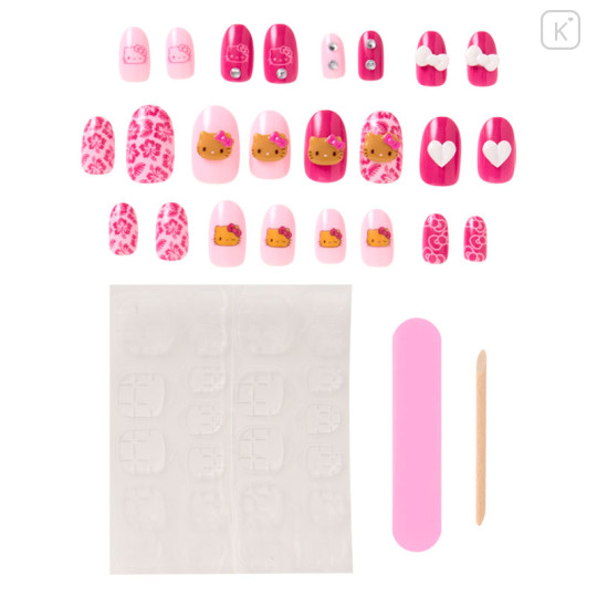 Japan Sanrio Original Nail Tips - Hello Kitty : Sanrio Closet Collection School Uniform - 2