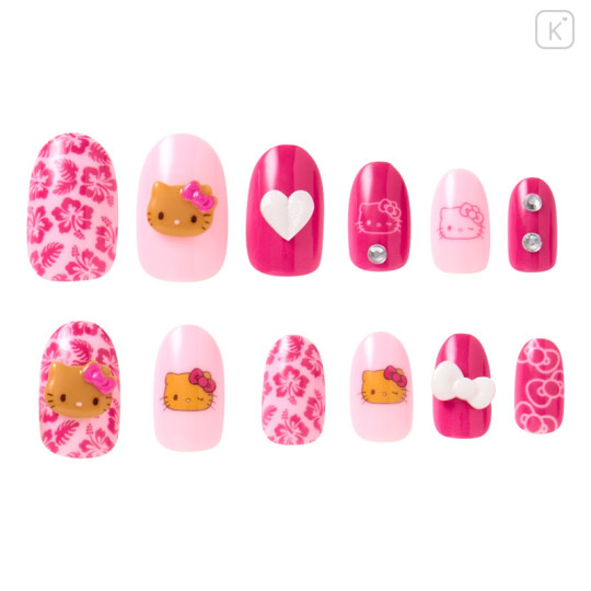 Japan Sanrio Original Nail Tips - Hello Kitty : Sanrio Closet Collection School Uniform - 3