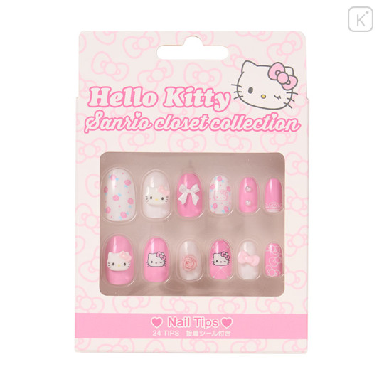 Japan Sanrio Original Nail Tips - Hello Kitty : Sanrio Closet Collection Lolita - 1