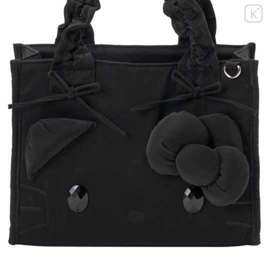 Japan Sanrio Original Tote Bag - Hello Kitty : Sanrio Closet Collection Black - 4