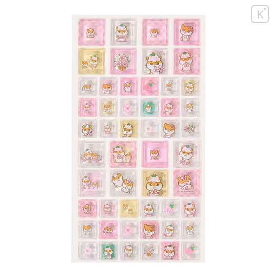 Japan Sanrio Cube Sticker - Corocorokuririn : Pink - 2