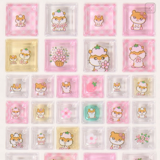 Japan Sanrio Cube Sticker - Corocorokuririn : Pink - 3
