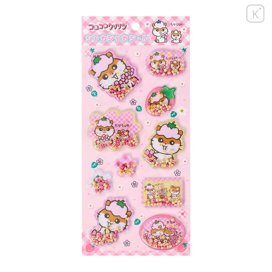 Japan Sanrio Shaker Sticker - Corocorokuririn : Pink - 1