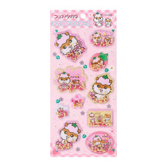 Japan Sanrio Shaker Sticker - Corocorokuririn : Pink