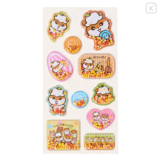 Japan Sanrio Shaker Sticker - Corocorokuririn : Orange - 2